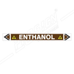 Enthanol Oil Pipe Marking Sticker Sign| Protector FireSafety