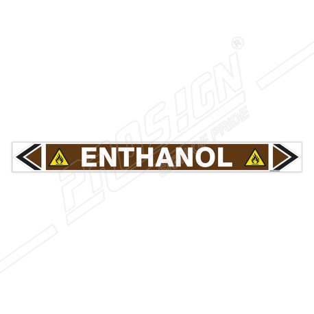 Enthanol Oil Pipe Marking Sticker Sign| Protector FireSafety