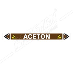Aceton Oil Pipe Marking Sticker Sign| Protector FireSafety
