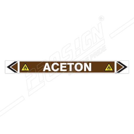 Aceton Oil Pipe Marking Sticker Sign| Protector FireSafety