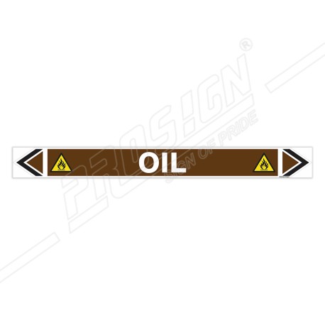 Oil Pipe Marking Sticker Sign| Protector FireSafety