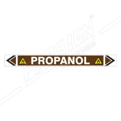 Propanol Oil Pipe Marking Sticker Sign| Protector FireSafety