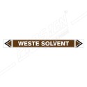 Waste Solvent Oil Pipe Marking Sticker Sign| Protector FireSafety