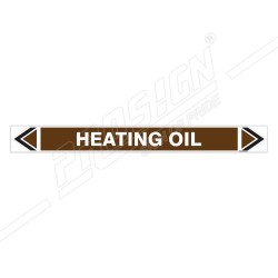 Heating Oil Pipe Marking Sticker Sign| Protector FireSafety