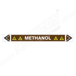 Methanol Oil Pipe Marking Sticker Sign| Protector FireSafety
