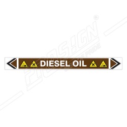 Diesel Oil Pipe Marking Sticker Sign| Protector FireSafety