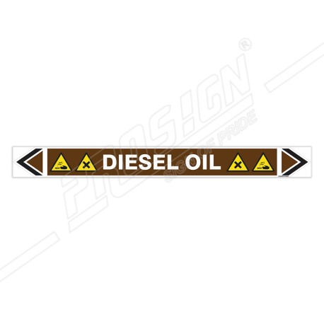 Diesel Oil Pipe Marking Sticker Sign| Protector FireSafety