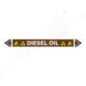 Diesel Oil Pipe Marking Sticker Sign| Protector FireSafety