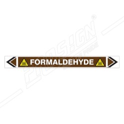 Formaldehyde Oil Pipe Marking Sticker Sign| Protector FireSafety