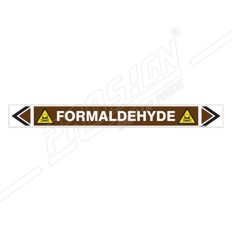 Formaldehyde Oil Pipe Marking Sticker Sign| Protector FireSafety