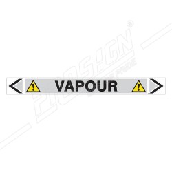 Vapour Steam Pipe Marking Sticker Sign| Protector FireSafety