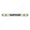 Vapour Steam Pipe Marking Sticker Sign| Protector FireSafety
