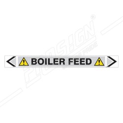 Boiler Feed Steam Pipe Marking Sticker Sign| Protector FireSafety