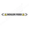 Boiler Feed Steam Pipe Marking Sticker Sign| Protector FireSafety
