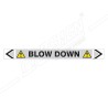 Blow Down Steam Pipe Marking Sticker Sign| Protector FireSafety