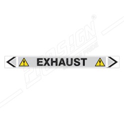 Exhaust Steam Pipe Marking Sticker Sign| Protector FireSafety