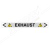 Exhaust Steam Pipe Marking Sticker Sign| Protector FireSafety