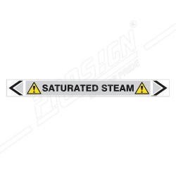 Saturated Steam Pipe Marking Sticker Sign| Protector FireSafety