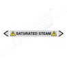 Saturated Steam Pipe Marking Sticker Sign| Protector FireSafety