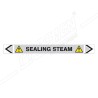 Sealing Steam Pipe Marking Sticker Sign| Protector FireSafety