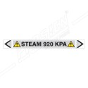Steam 920 KPA Pipe Marking Sticker Sign| Protector FireSafety