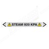 Steam 920 KPA Pipe Marking Sticker Sign| Protector FireSafety