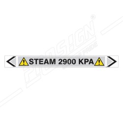 Steam 2900 KPA Pipe Marking Sticker Sign| Protector FireSafety