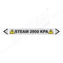 Steam 2900 KPA Pipe Marking Sticker Sign| Protector FireSafety