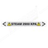 Steam 2900 KPA Pipe Marking Sticker Sign| Protector FireSafety