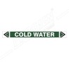 Cold Water Pipe Marking Sticker Sign| Protector FireSafety