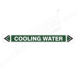 Cooling Water Pipe Marking Sticker Sign| Protector FireSafety
