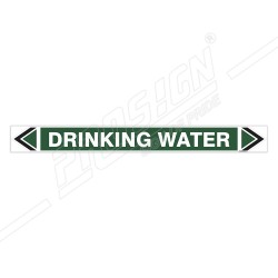 Drinking Water Pipe Marking Sticker Sign| Protector FireSafety