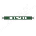 Hot Water Pipe Marking Sticker Sign| Protector FireSafety