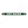 Hot Water Pipe Marking Sticker Sign| Protector FireSafety