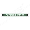 Purified Water Pipe Marking Sticker Sign| Protector FireSafety