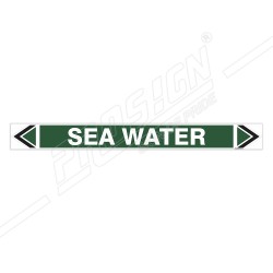 Sea Water Pipe Marking Sticker Sign| Protector FireSafety
