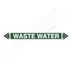 Waste Water Pipe Marking Sticker Sign| Protector FireSafety