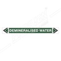 Demineralized Water Pipe Marking Sticker Sign| Protector FireSafety