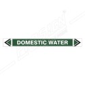 Domestic Water Pipe Marking Sticker Sign| Protector FireSafety