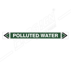 Polluted Water Pipe Marking Sticker Sign| Protector FireSafety