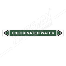 Chlorinated Water Pipe Marking Sticker Sign| Protector FireSafety