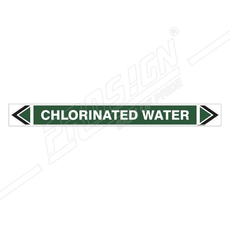Chlorinated Water Pipe Marking Sticker Sign| Protector FireSafety