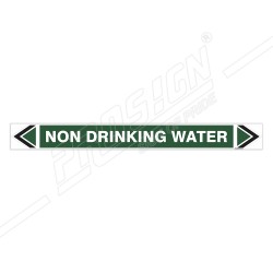 Non Drinking Water Pipe Marking Sticker Sign| Protector FireSafety