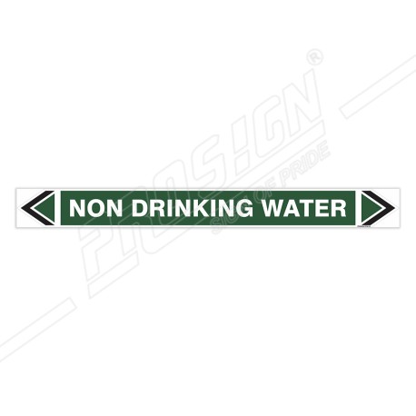 Non Drinking Water Pipe Marking Sticker Sign| Protector FireSafety