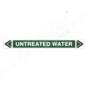 Untreated Water Pipe Marking Sticker Sign| Protector FireSafety