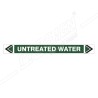 Untreated Water Pipe Marking Sticker Sign| Protector FireSafety