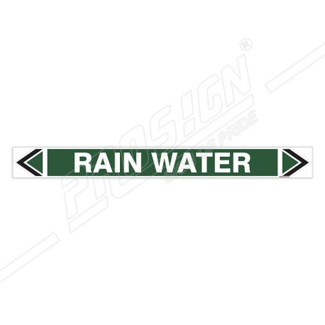 Rain Water Pipe Marking Sticker Sign| Protector FireSafety