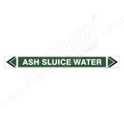 ASH Sluice Water Pipe Marking Sticker Sign| Protector FireSafety