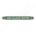 ASH Sluice Water Pipe Marking Sticker Sign| Protector FireSafety