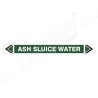 ASH Sluice Water Pipe Marking Sticker Sign| Protector FireSafety